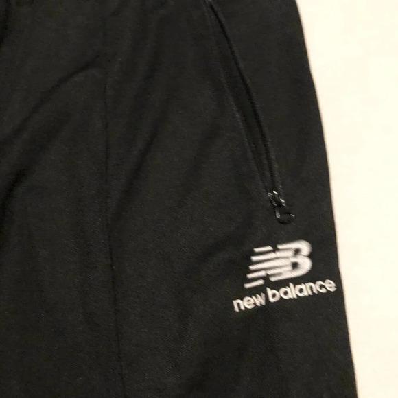 New Balance Track Pants Mens Size 3  Joggers Black - Picture 3 of 14